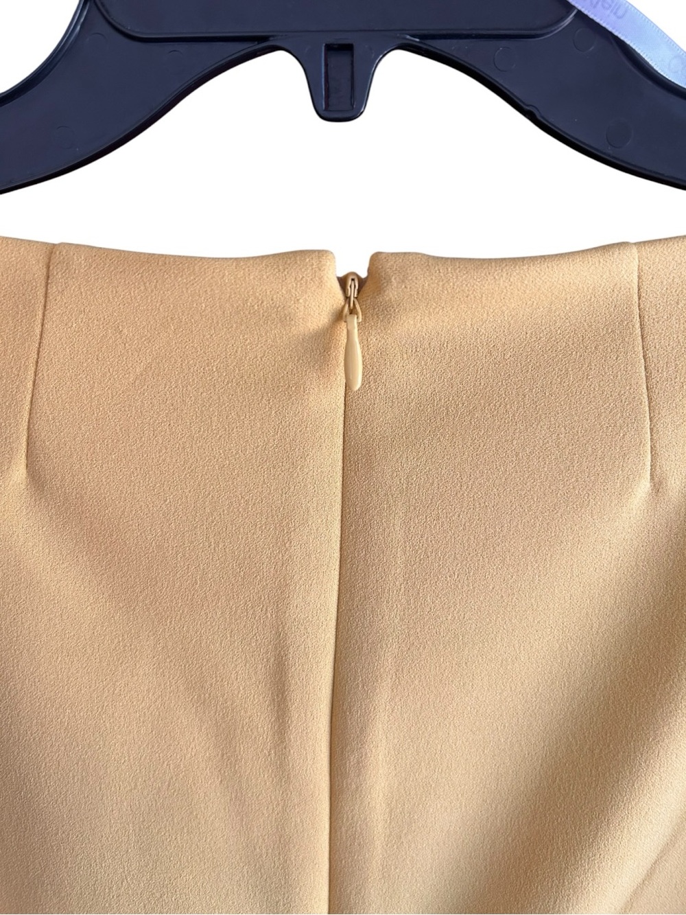 Calvin Klein timeless mustard color bow-neck sheath dress Size 10 - Picture 4 of 7